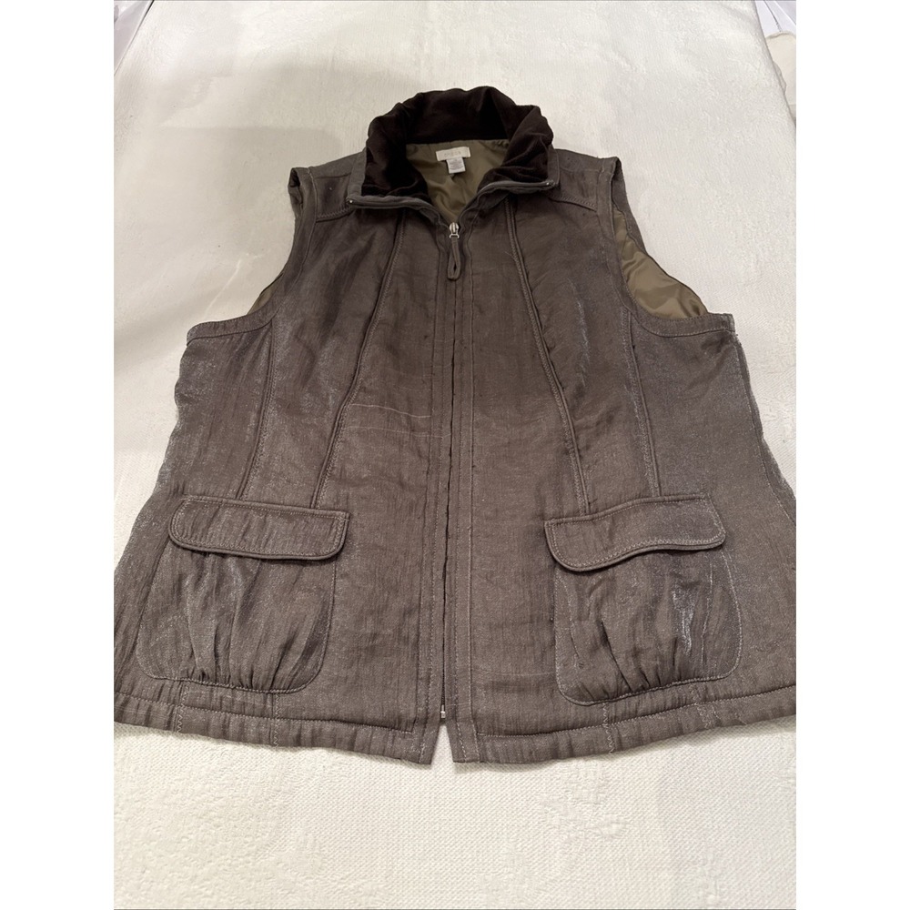 Chico's‎ plus size 3 jacket vest Brown